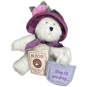 Vtg NWT BOYDS BEARS "Ineeda Bargain" Plush Collectible Retired 8" tall #903062